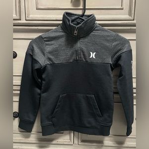Hurley boys half zip sweater